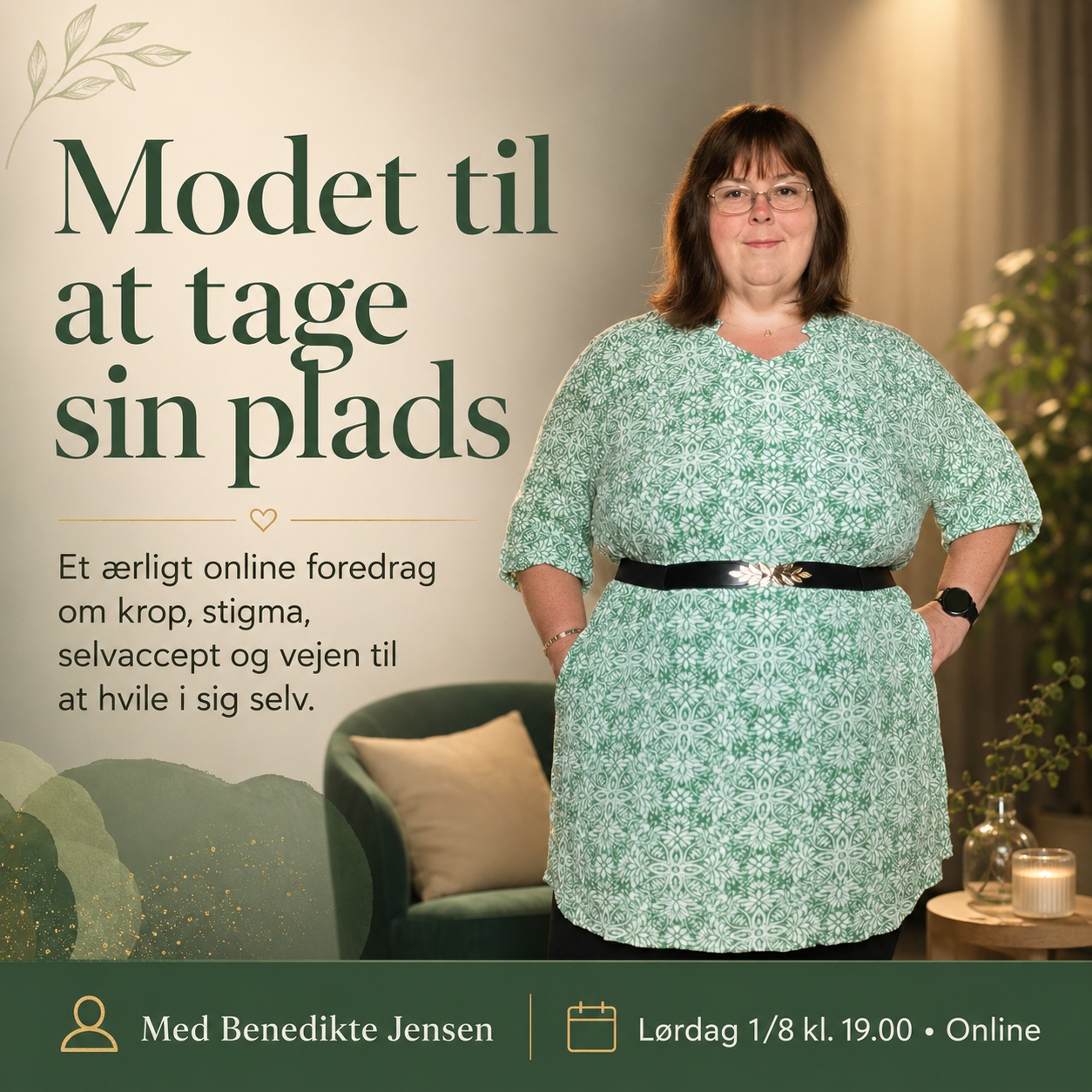 Online foredrag: Minus 45 kilo og mod til at turde fylde
